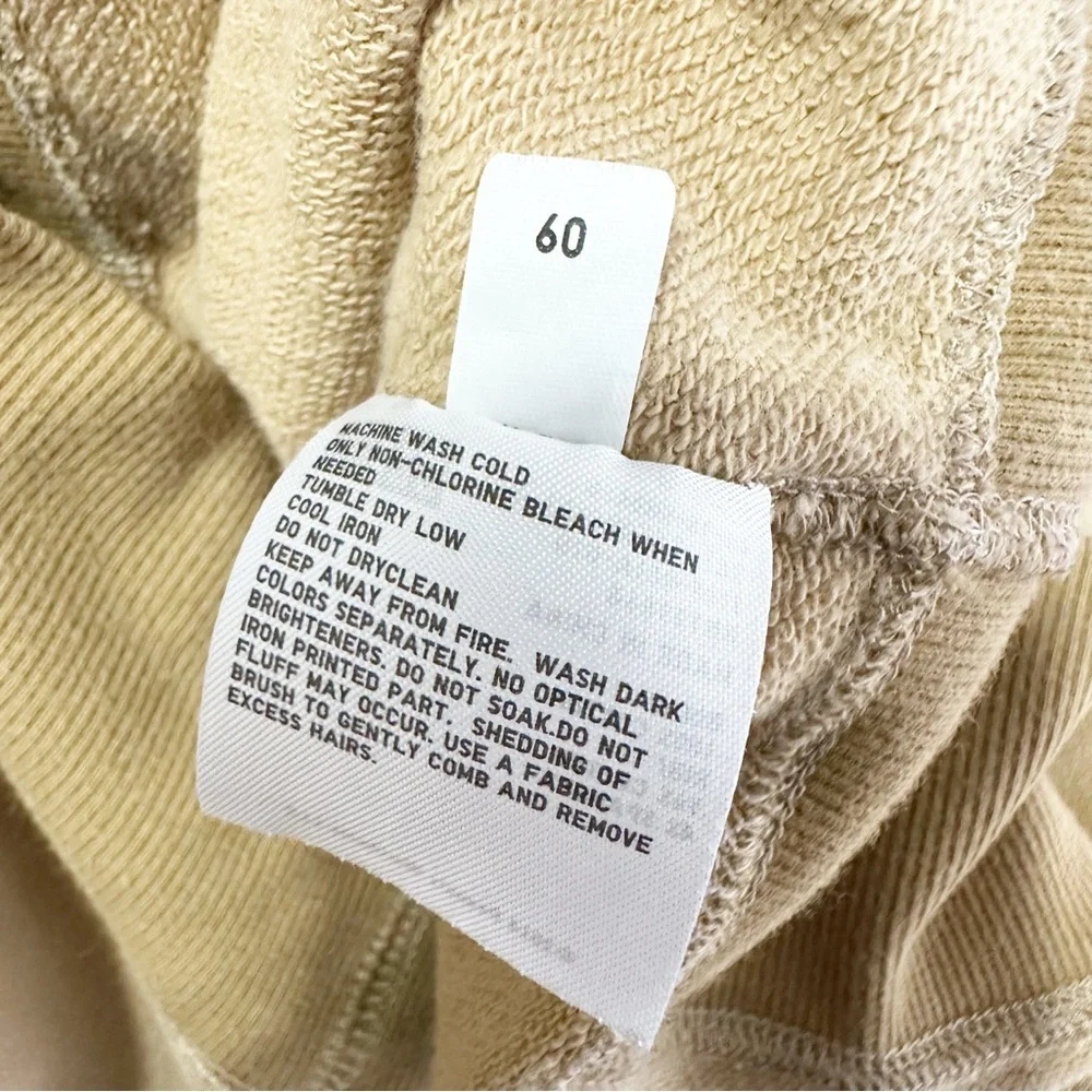 Uniqlo Peanuts Tan and Brown Crewneck with Snoopy Graphic Sweatshirt S - Picture 9 of 9